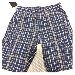 NEW! Paul Hamilton Plaid Cargo Shorts 30 inch waist